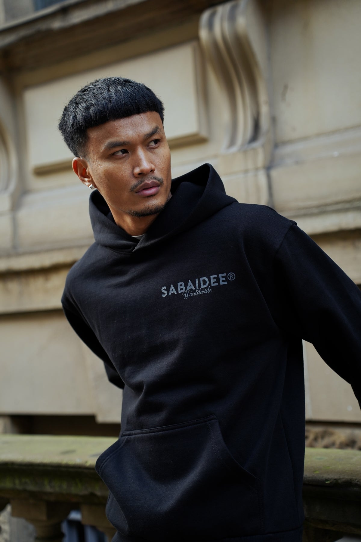 SABAIDEE® HEAVYWEIGHT OVERSIZED HOODIE - BLACK II