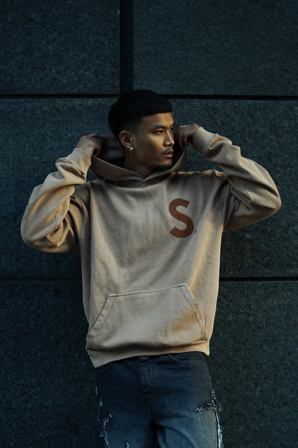 SABAIDEE® HEAVYWEIGHT OVERSIZED HOODIE - TAN I
