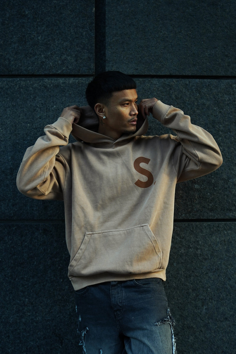 SABAIDEE® HEAVYWEIGHT OVERSIZED HOODIE - TAN I