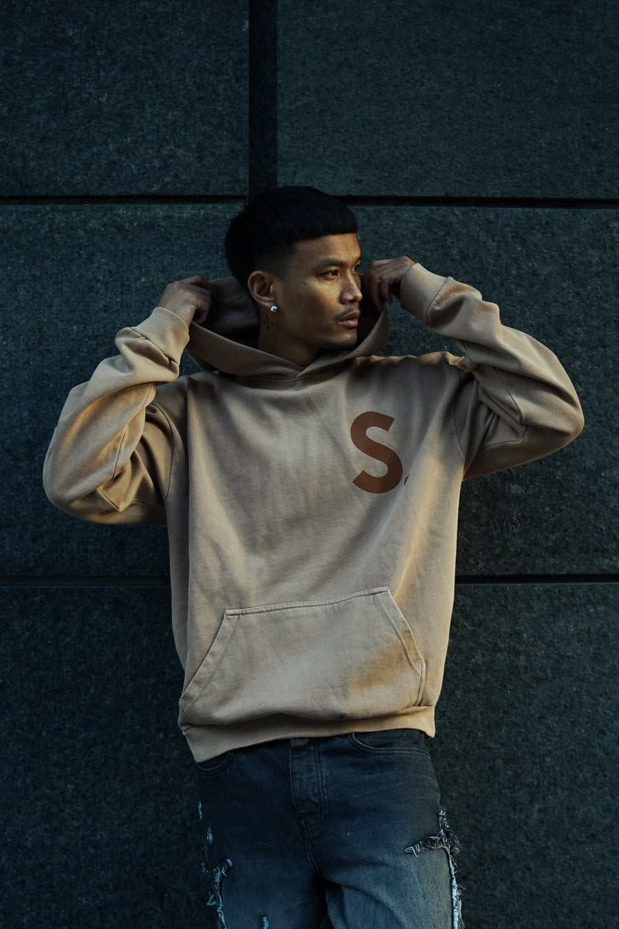 SABAIDEE® HEAVYWEIGHT OVERSIZED HOODIE - TAN I