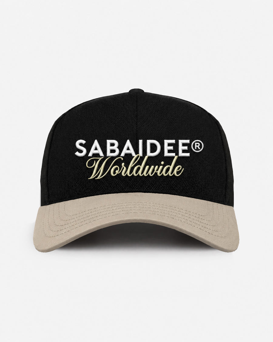 SABAIDEE® WORLDWIDE HAT - BLACK/TAN