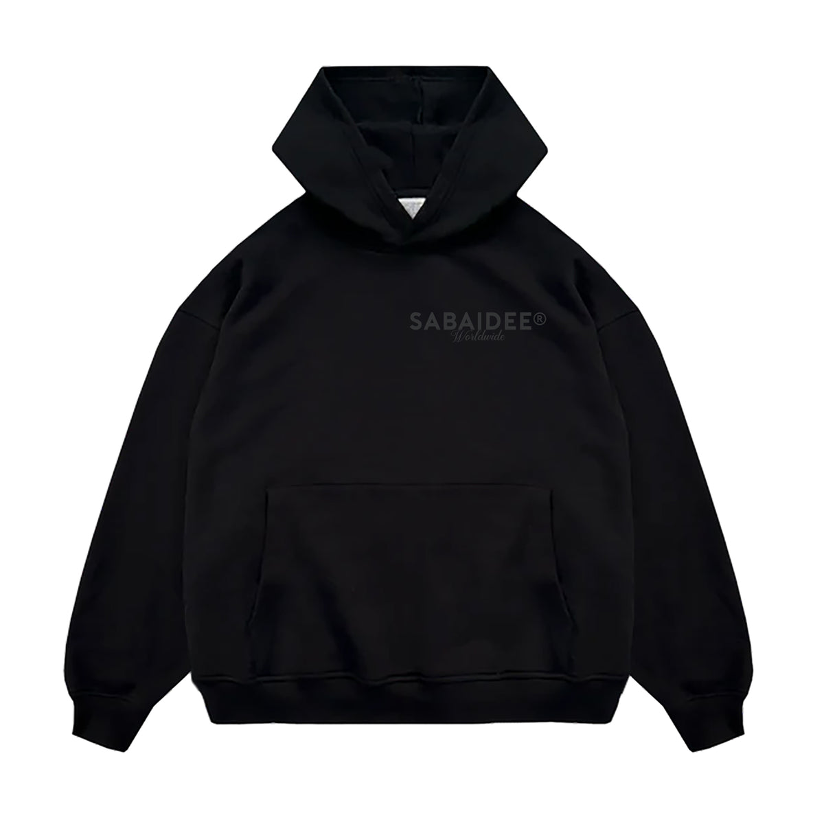 SABAIDEE® HEAVYWEIGHT OVERSIZED HOODIE - BLACK II
