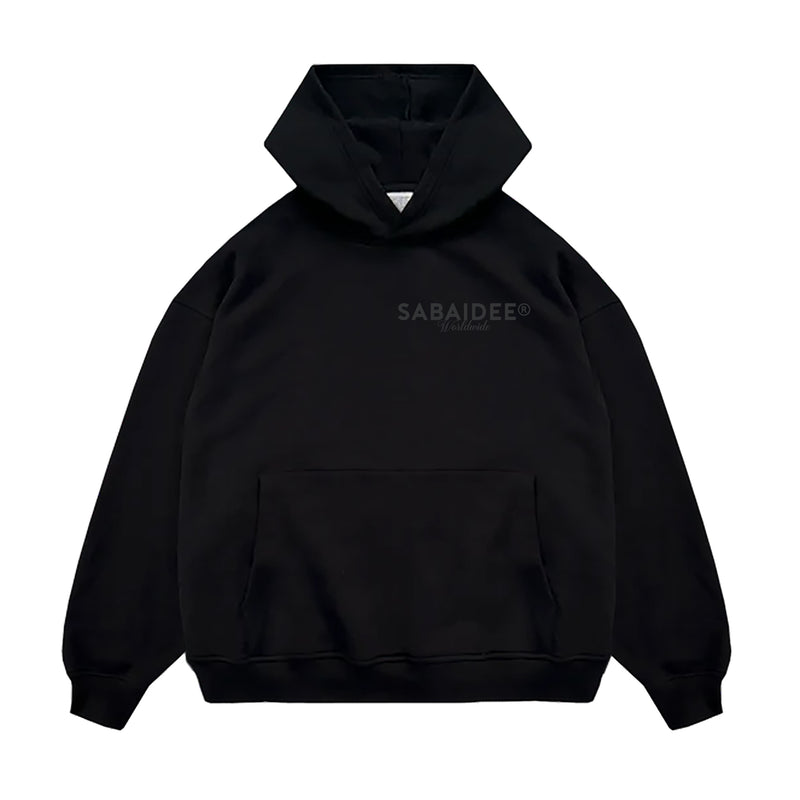SABAIDEE® HEAVYWEIGHT OVERSIZED HOODIE - BLACK II