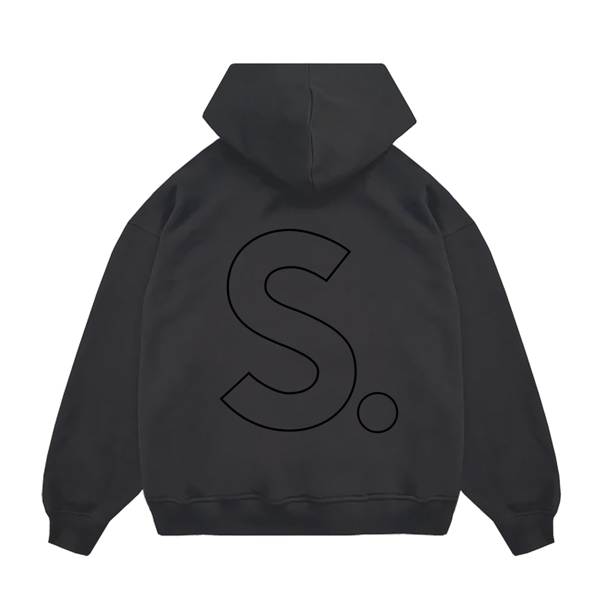 SABAIDEE® HEAVYWEIGHT OVERSIZED HOODIE - FADED BLACK II