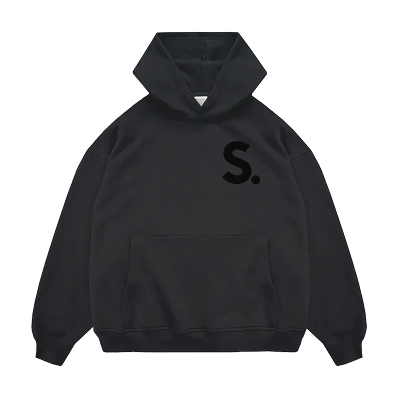 SABAIDEE® HEAVYWEIGHT OVERSIZED HOODIE - FADED BLACK I