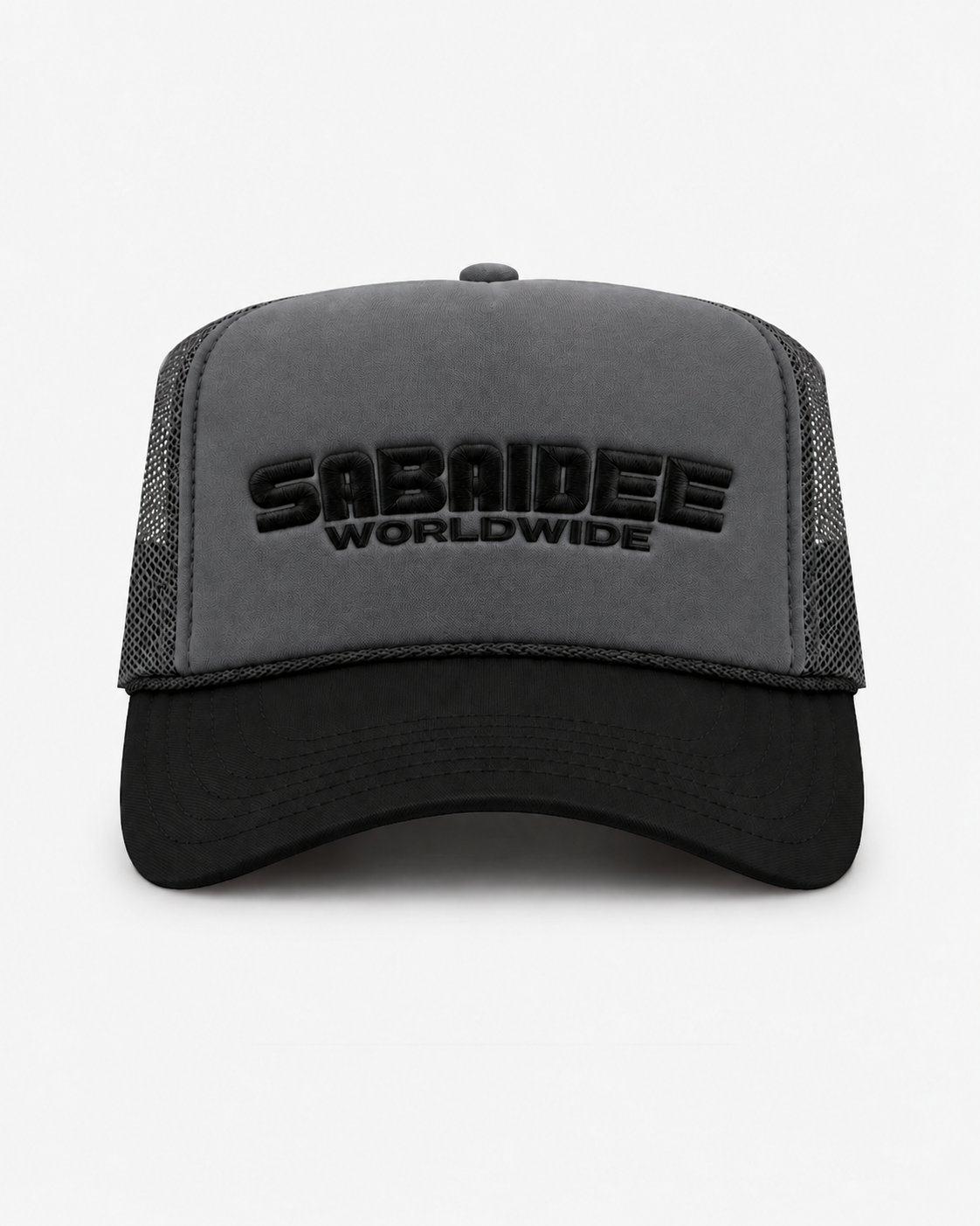 SABAIDEE® WORLDWIDE HAT TRUCKER - GREY/BLACK