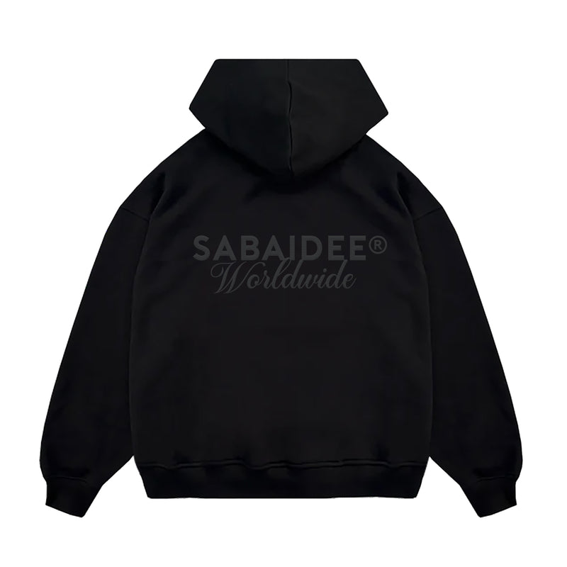 SABAIDEE® HEAVYWEIGHT OVERSIZED HOODIE - BLACK I